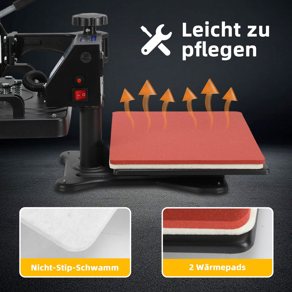 Cosmo Go Transferpresse Hitzepresse 8 IN 1 1250W