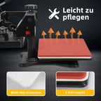 Cosmo Go Transferpresse Hitzepresse 8 IN 1 1250W