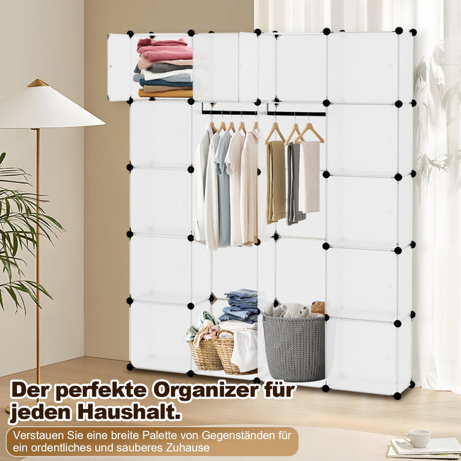 Cosmo Go Regalsystem Kleiderschrank Steckregal mit Türen Main Image