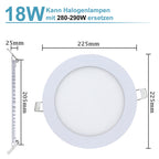 Cosmo Go LED Einbaustrahler 6W/9W/12W/18W  IP44