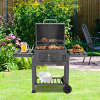 Cosmo Go Holzkohlegrill BBQ XXL Smoker mit Deckel