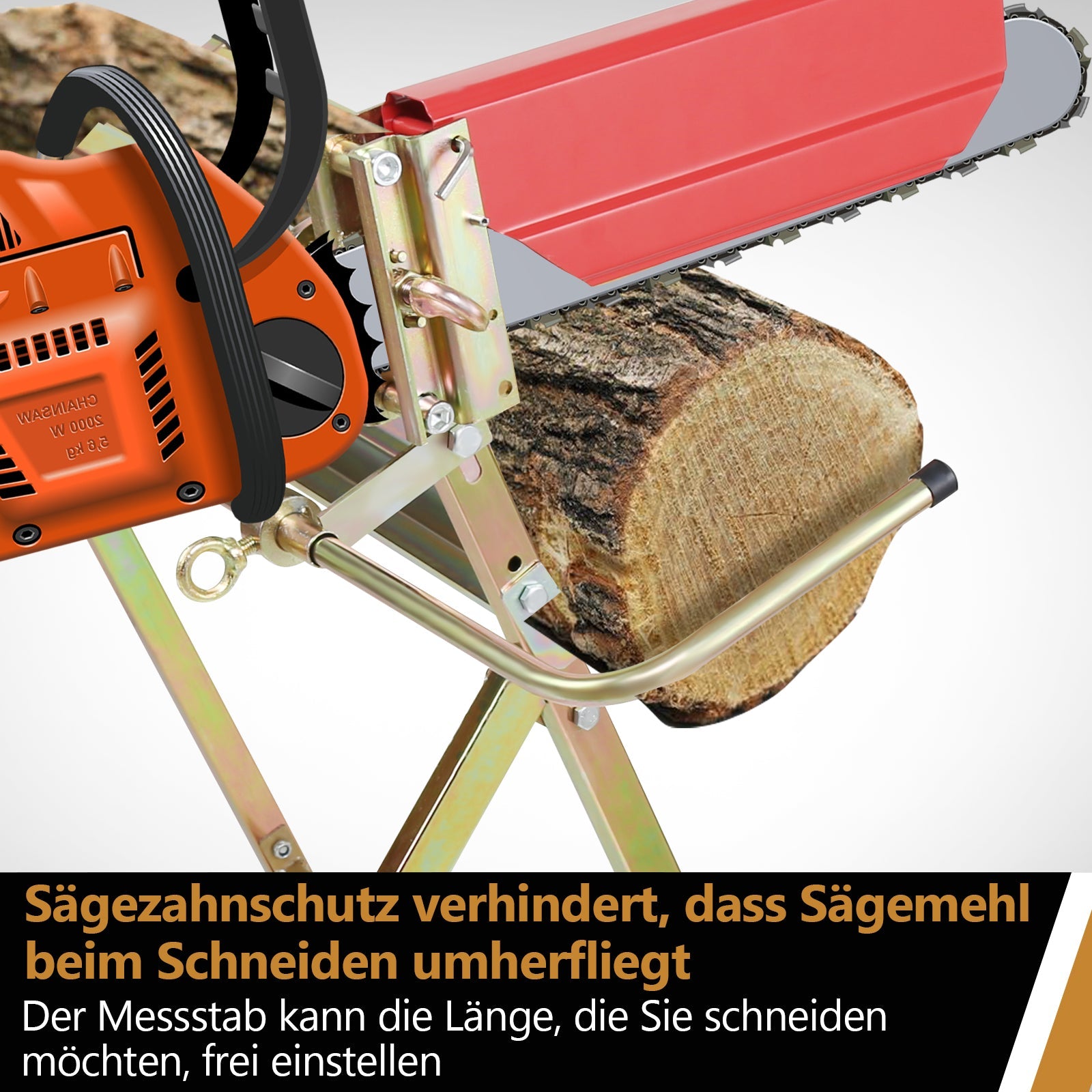 Cosmo Go Sägebock mit Kettensägenständer Max. Belastung 150 kg