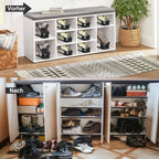 Cosmo Go Schuhorganizer 10 Stück mit 4 Höhenverstellbar