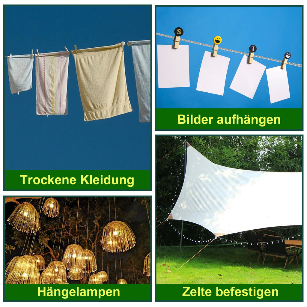 Cosmo Go Rankhilfe Edelstahl für Kletterpflanzen 12m