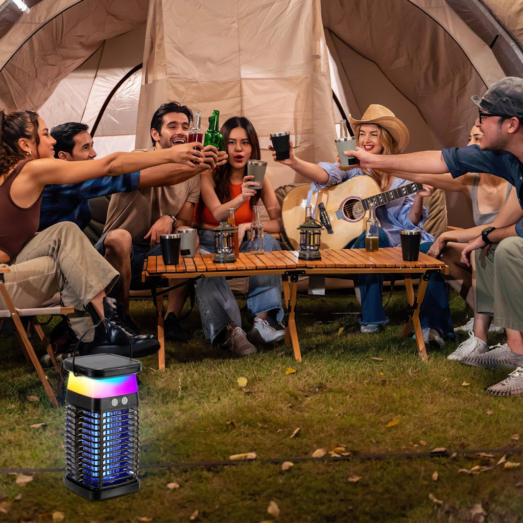 Cosmo Go Solar Mückenabwehr-Lampe UV-Licht Mückenlampe RGB