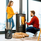 Cosmo Go Kaminbesteck 4-teiliges Kaminbesteck Set Holzgriff