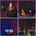 Cosmo Go Akustikschaumstoff Selbstklebend Quadrat