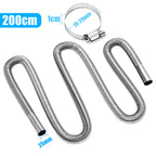 Cosmo Go Abgasschlauch Auto Edelstahl Schalldämpfer