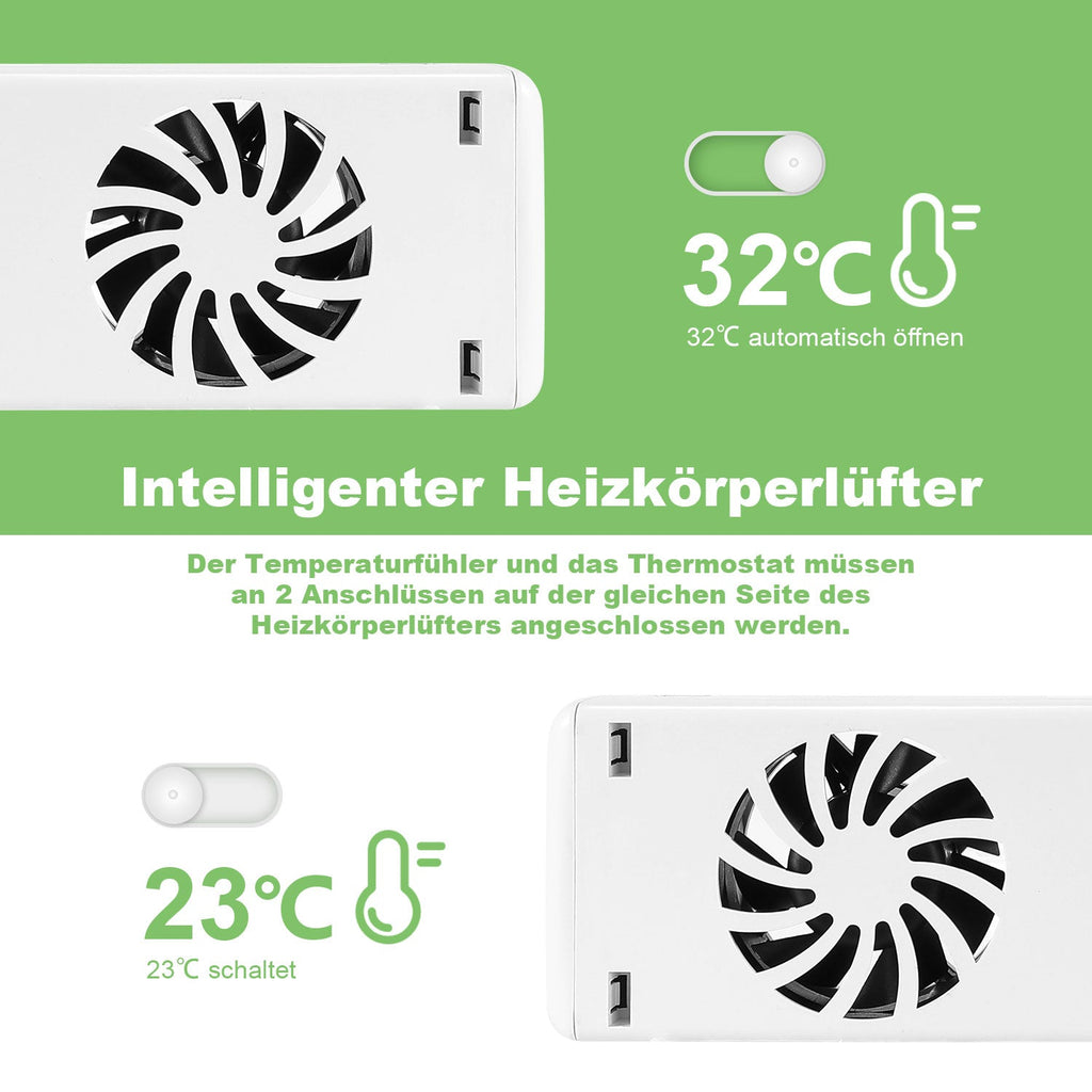 Cosmo Go Heizkörperverstärker Rippenheizkörper 3 Lüfter