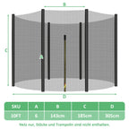 Cosmo Go Trampolin Sicherheitsnetz Ersatzteile