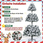 Cosmo Go Weihnachtsbaum Künstlich mit Schnee