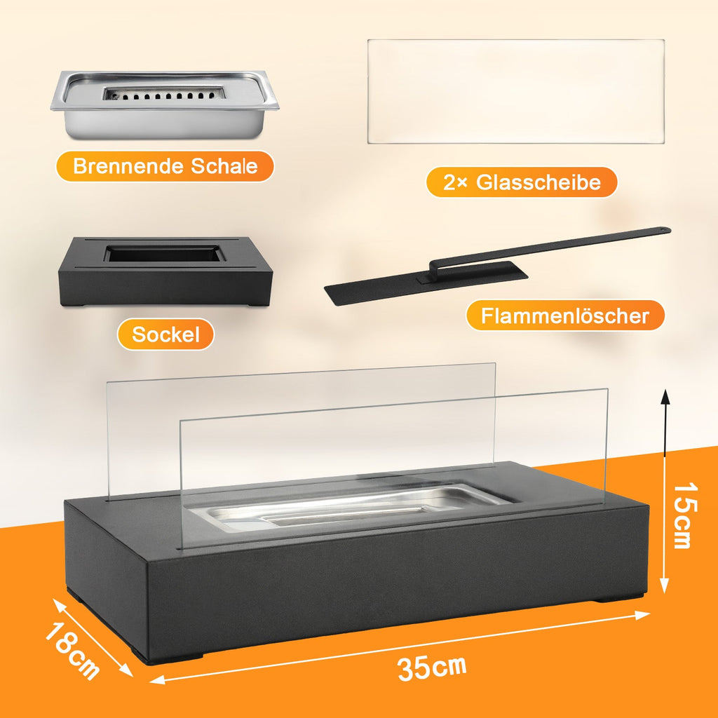 Cosmo Go Tischkamin Bio Ethanol Kamin 170ml