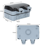 Cosmo Go Außensteckdose Wasserdicht Doppelsteckdose IP66