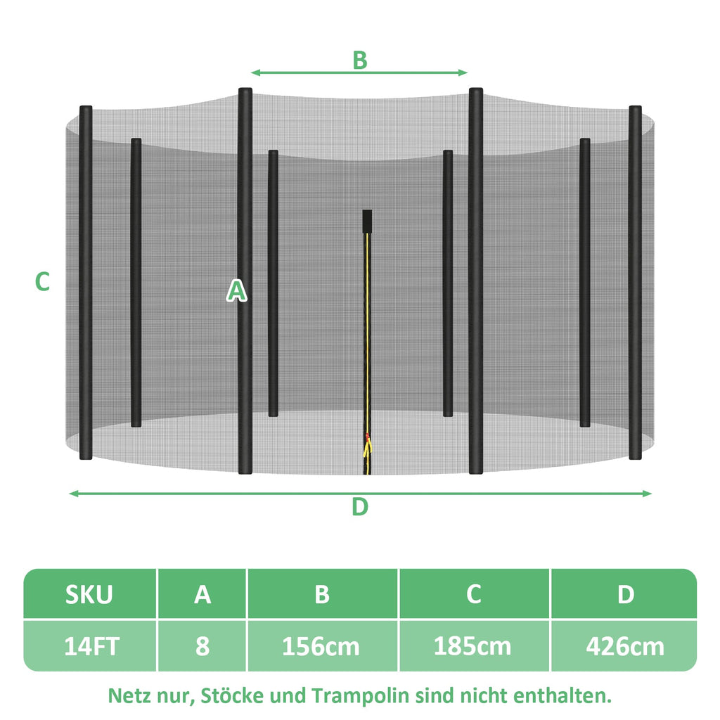 Cosmo Go Trampolin Sicherheitsnetz Ersatzteile