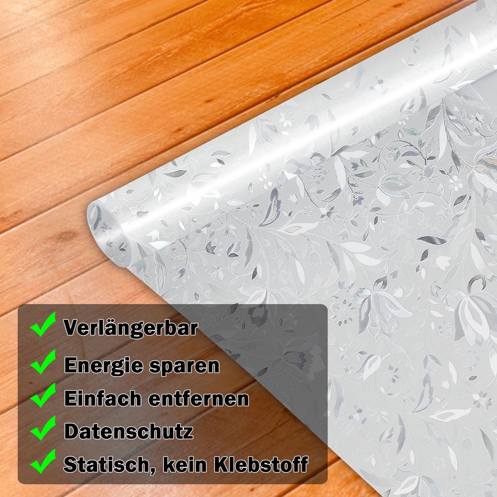 Cosmo Go Sichtschutzfolie Selbstklebend Statische Fensterfolie