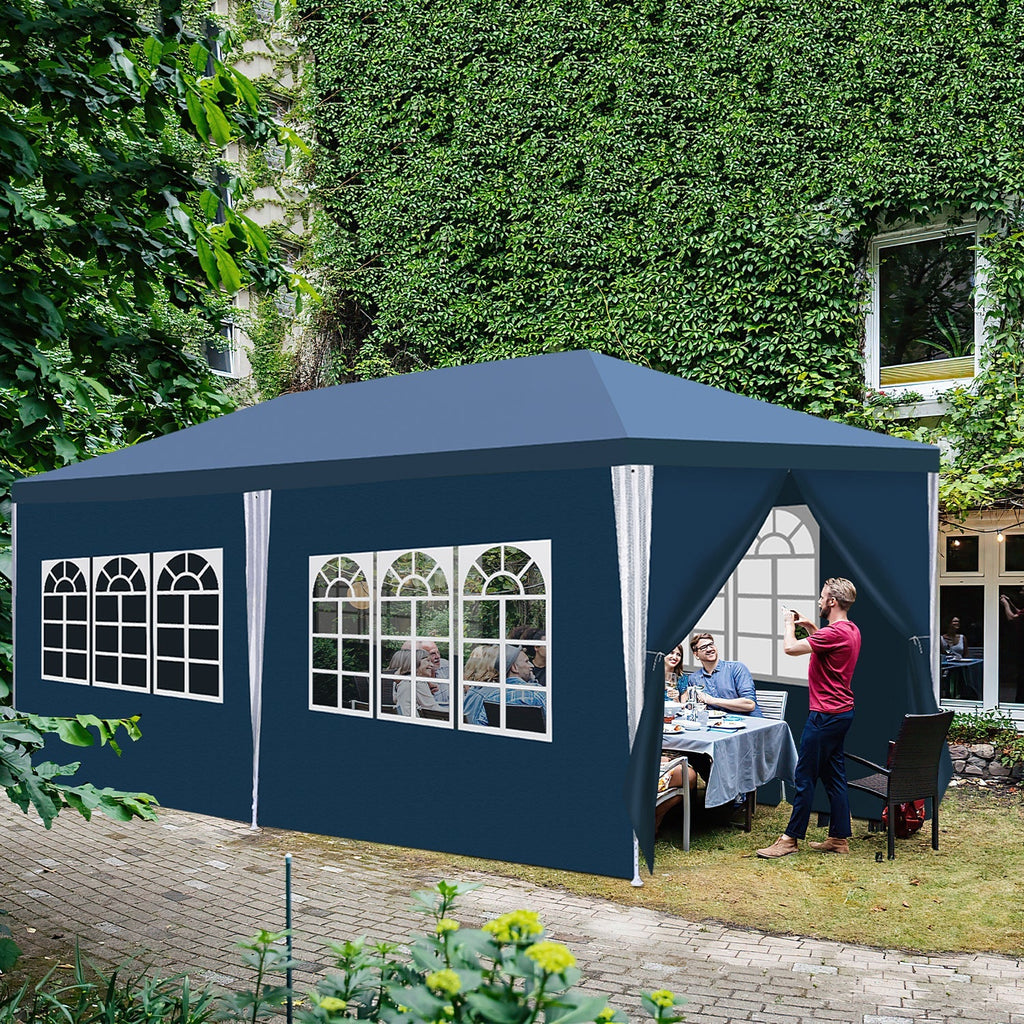 Cosmo Go Pavillon 3x6m Partyzelt Wasserdicht mit Seitenteilen