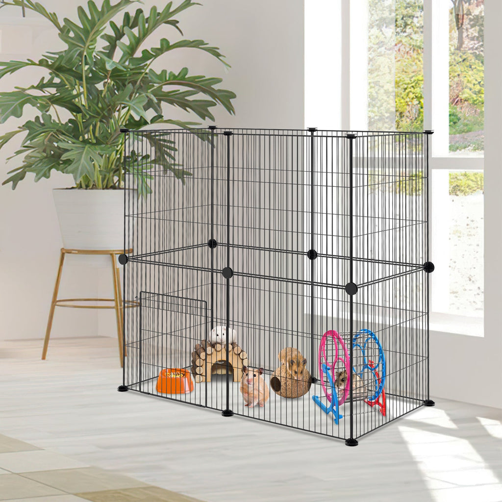 Cosmo Go Freigehege Laufgitter Kleintiere DIY 12/24Stück 35x35cm