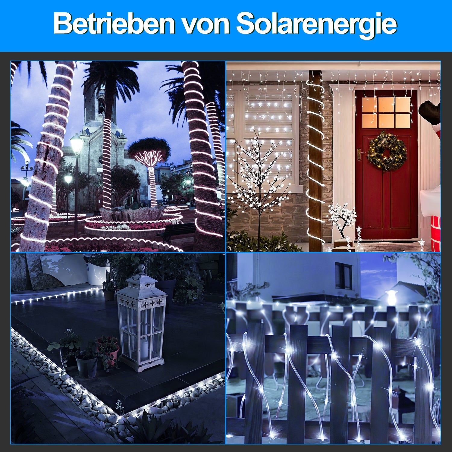 Cosmo Go Solar LED Lichterkette Aussen IP65