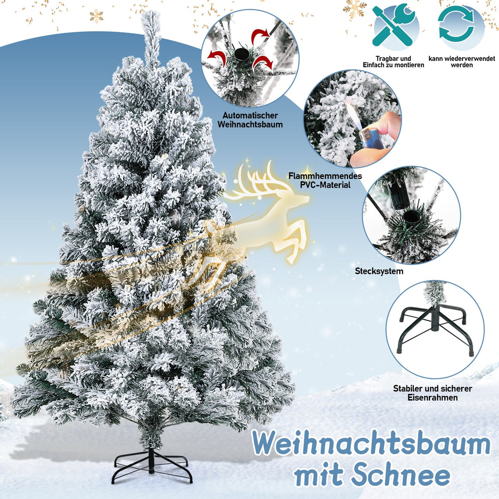 Cosmo Go Weihnachtsbaum Künstlich mit Schnee