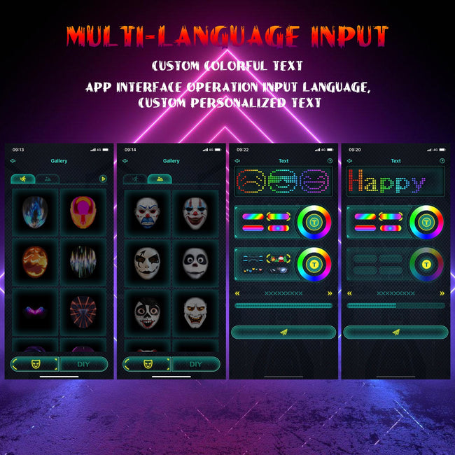 Cosmo Go LED Maske Party Halloween APP-Steuerung Main Image
