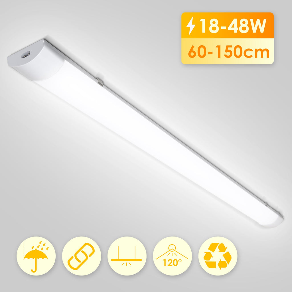 Cosmo Go LED Feuchtraumleuchte Neutralweiß 18W/36W/48W