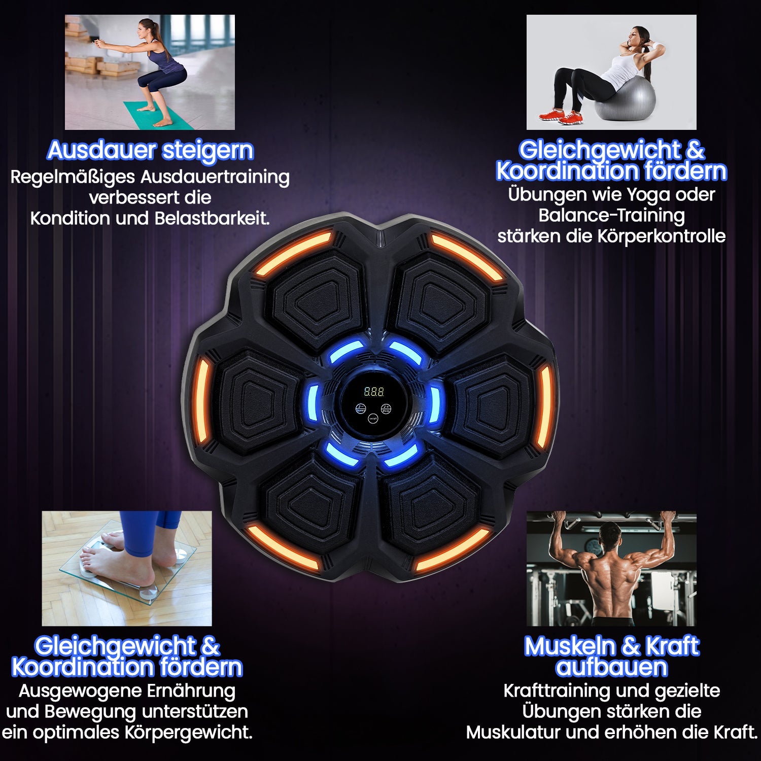 Cosmo Go Music Boxing Machine LED Box-Wandhalterung für Erwachsene Kinder