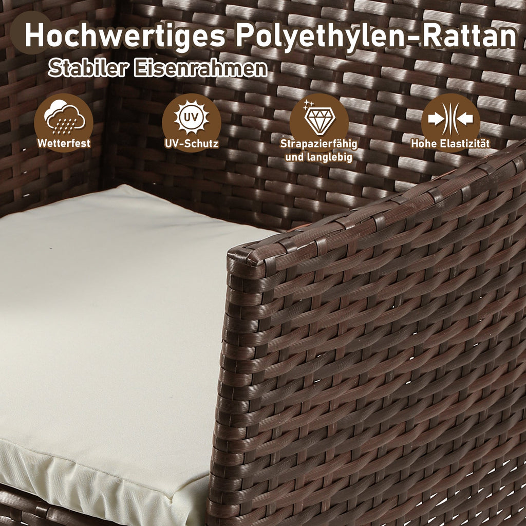 Cosmo Go Polyrattan Sitzgruppe Gartenmöbel Set