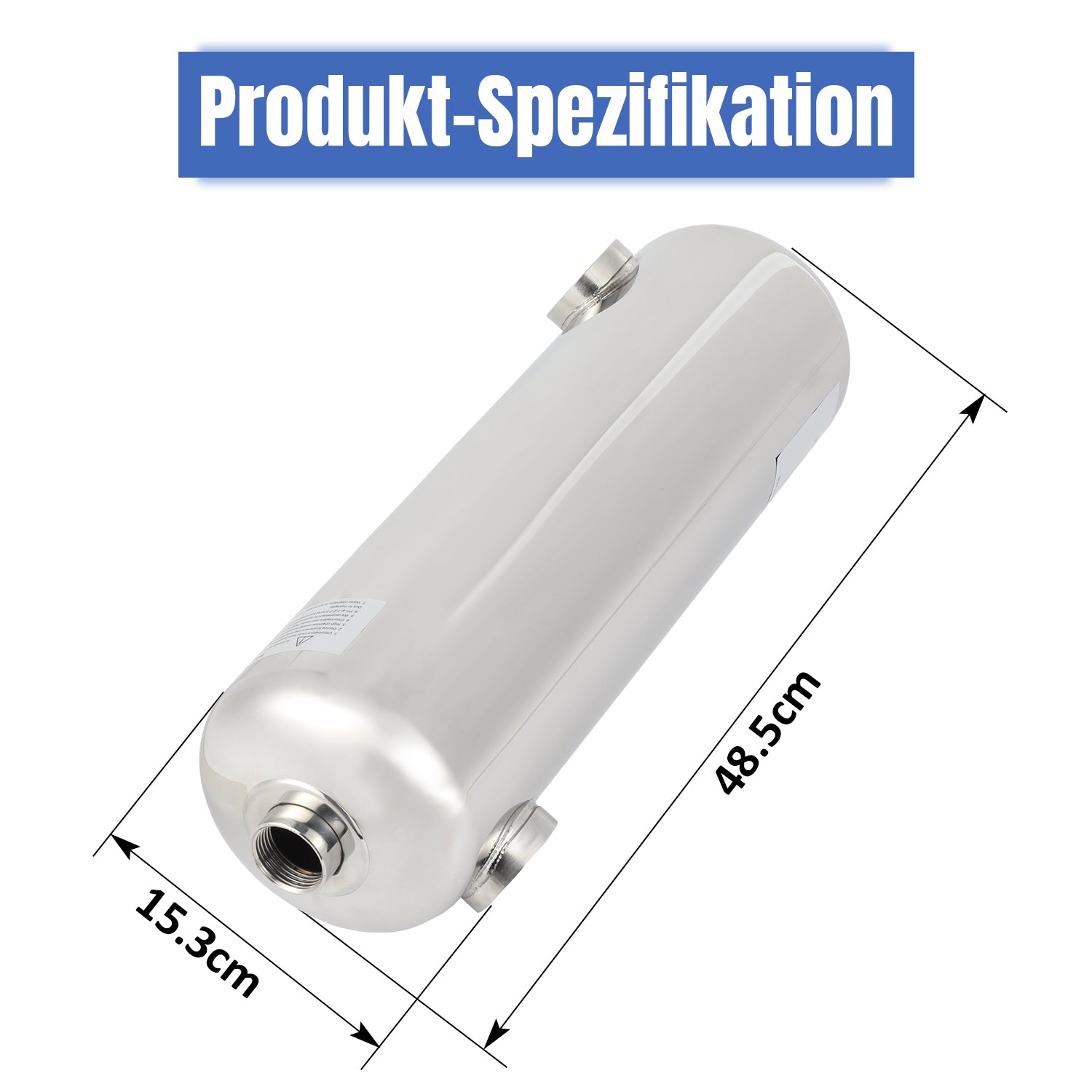 Cosmo Go Schwimmbad Wärmetauscher Edelstahl 28KW/60KW