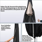 Cosmo Go Sonnenschirm Schutzhülle Abdeckung mit Stab