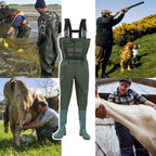 Cosmo Go Wathose mit Gummistiefeln, Bund und Haken