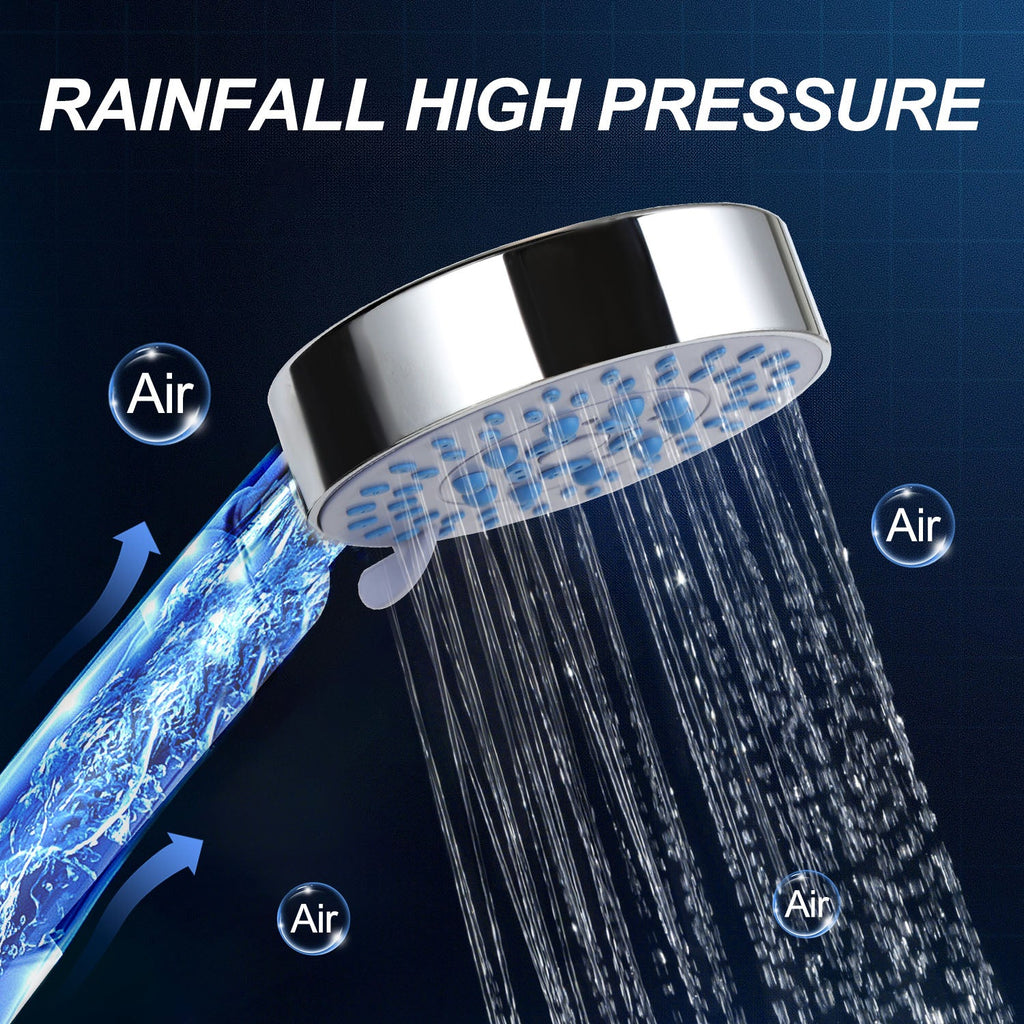 Cosmo Go Duschpaneel Wandduschpaneel 5 Funktionen Edelstahl Schwarz