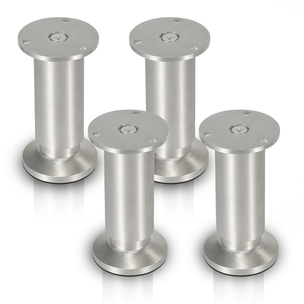 Cosmo Go 4er Set Möbelfüße Aluminium Höhenverstellbar