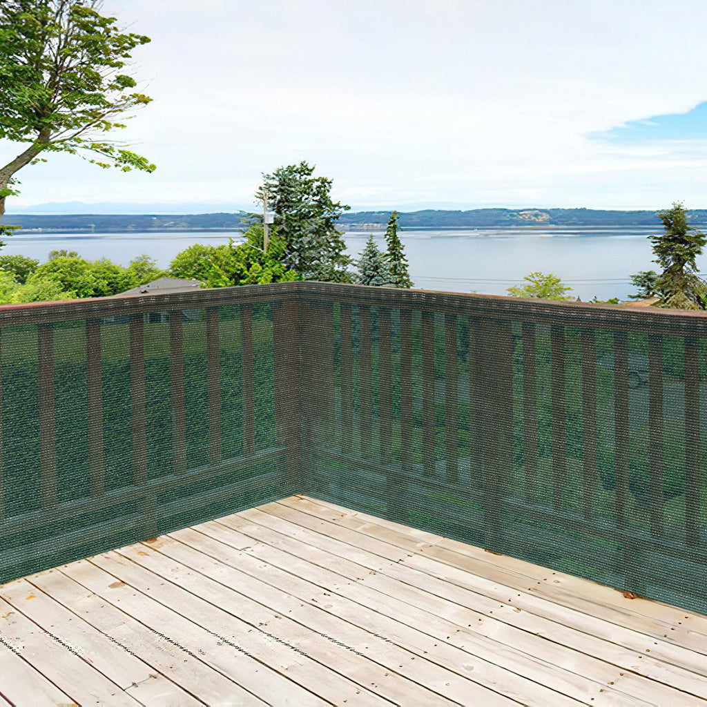 Cosmo Go Sichtschutz HDPE Windschutz Schattennetz Grün/Grau