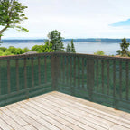 Cosmo Go Sichtschutz HDPE Windschutz Schattennetz Grün/Grau