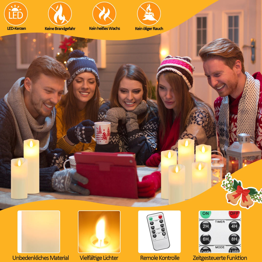 Cosmo Go LED Kerzen Set Flammenlose Kerzen
