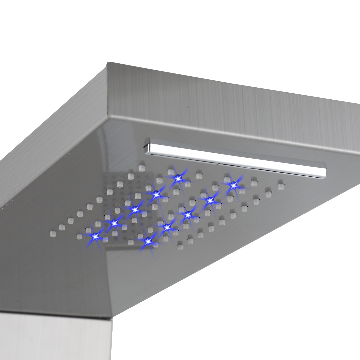 Cosmo Go Duschpaneel Wandduschpaneel 5 Funktionen Edelstahl Silber