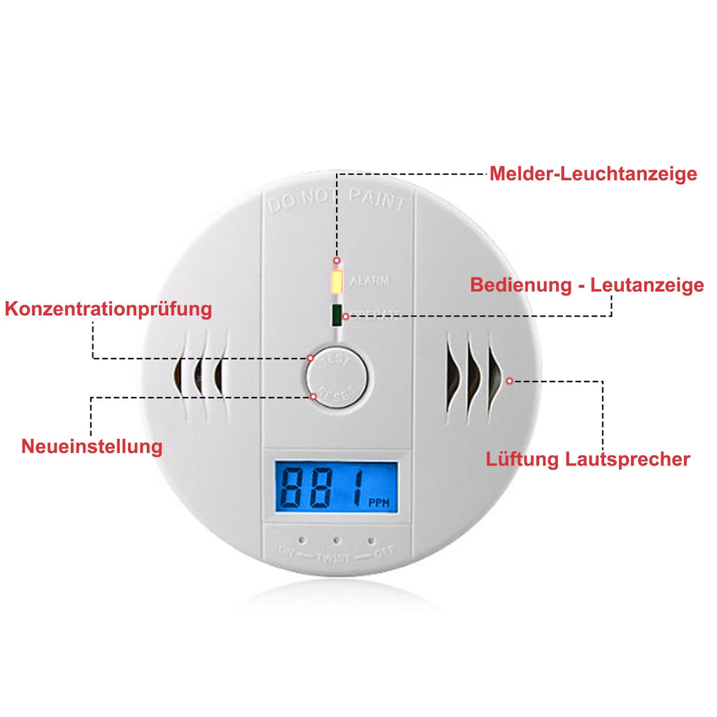 Cosmo Go CO Melder Feuermelder Kohlenmonoxidmelder