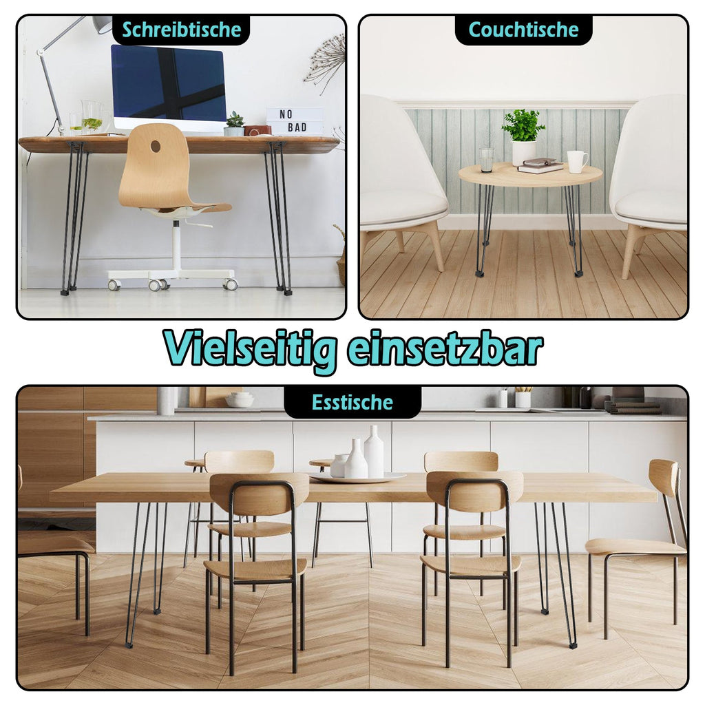 Cosmo Go Hairpin Legs Tischbeine Metall schwarz