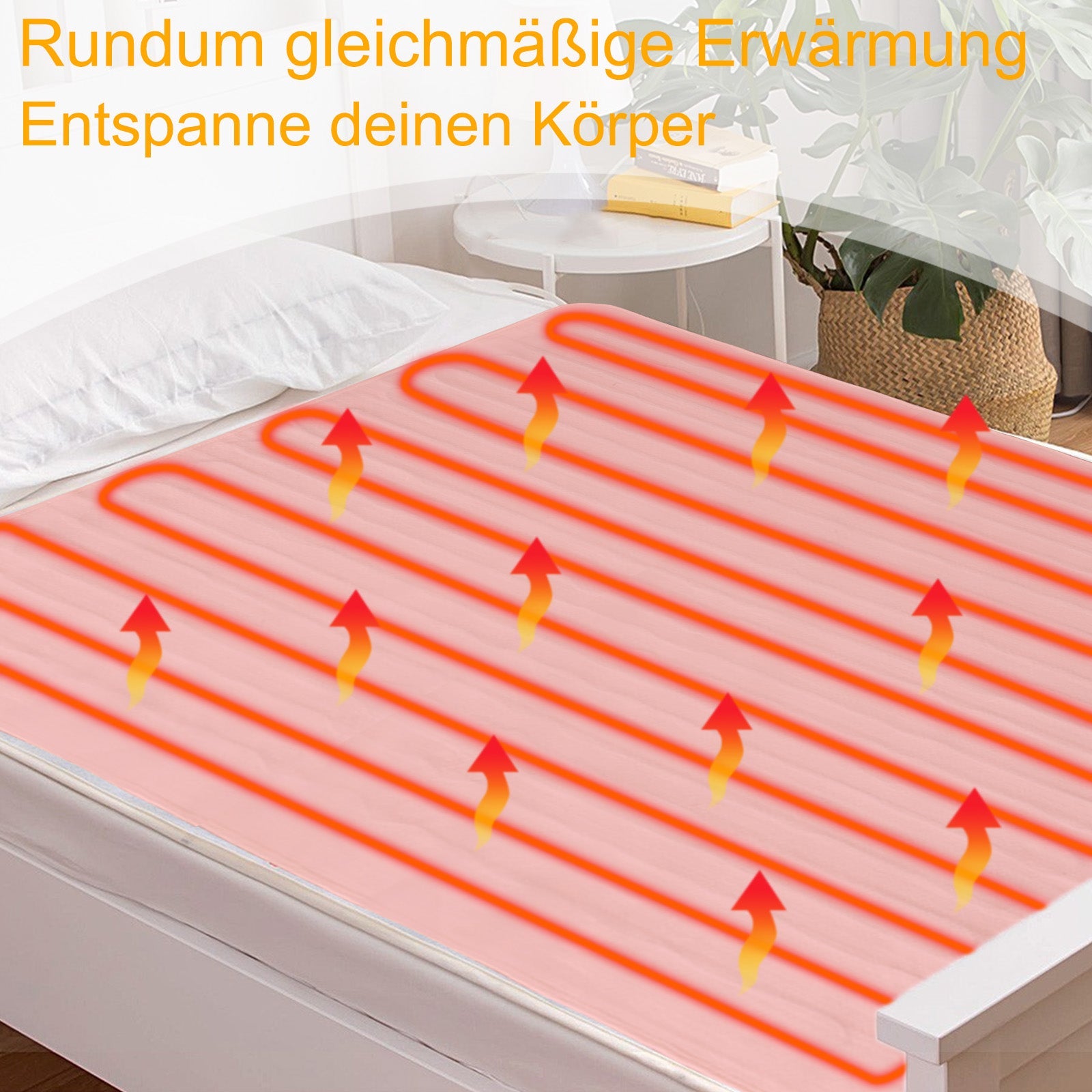 Cosmo Go Wärmeunterbett Elektrische Heizdecke 3 Temperatursstufen