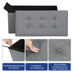 Cosmo Go Sitzhocker mit Stauraum Aufbewahrungsbox 76x38x38cm