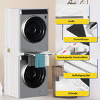 Cosmo Go Zwischenbaurahmen Waschmaschine Universal mit Ausziehbarer Einstellbare