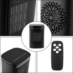 Cosmo Go 1500W Keramik Heizlüfter mit Fernbedienung