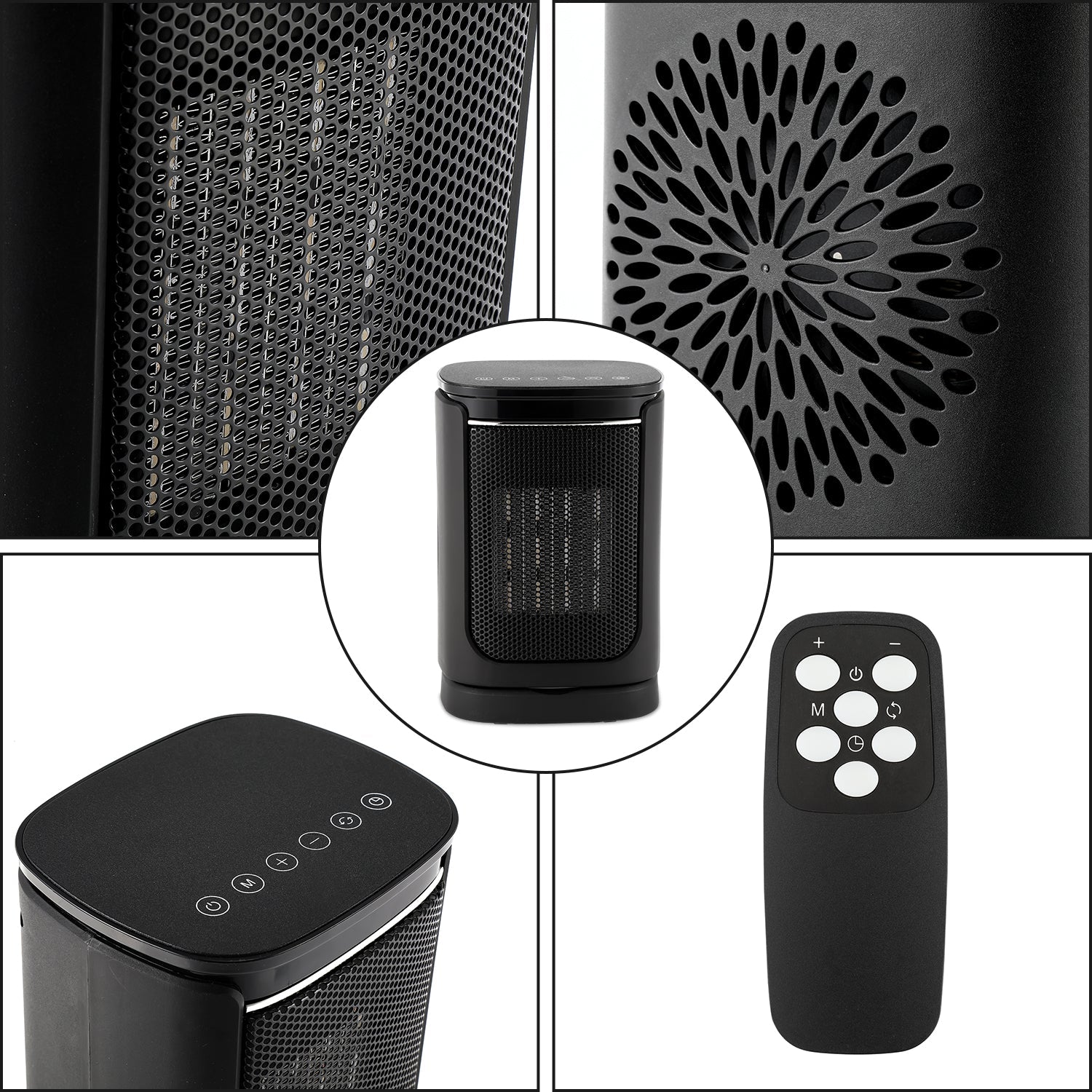 Cosmo Go 1500W Keramik Heizlüfter mit Fernbedienung