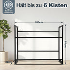 Cosmo Go Getränkekistenregal für 6 Kästen 105*85*32CM