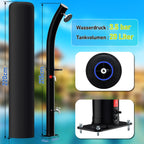 Cosmo Go 20L Solardusche Curve mit Regenduschkopf und Schutzhaube