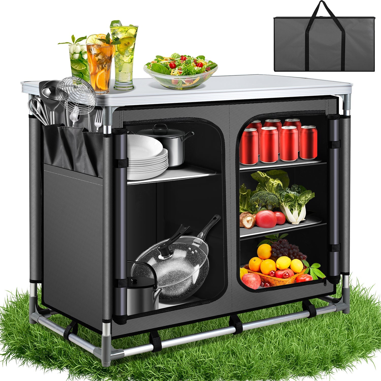 Cosmo Go Campingküche Campingschrank Faltschrank