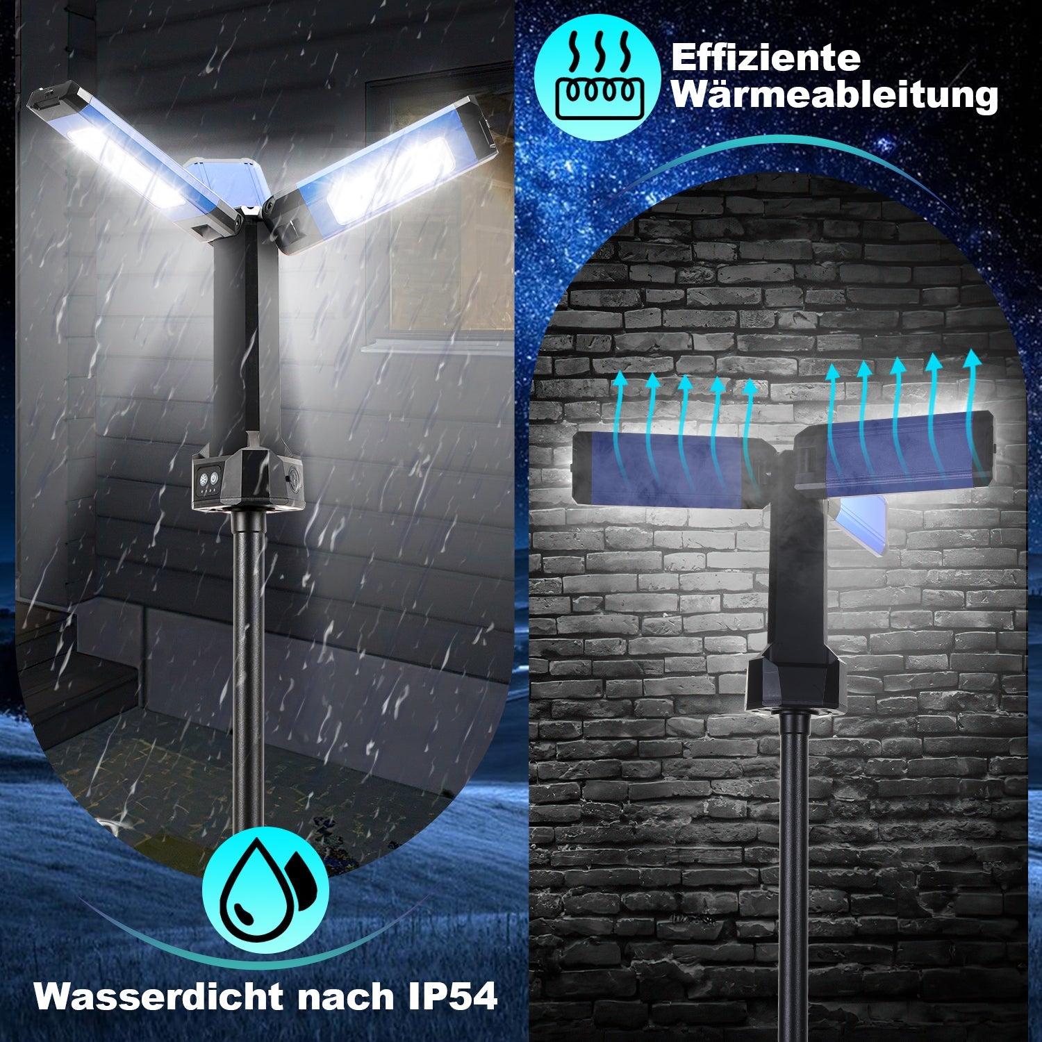 Cosmo Go Baustrahler LED mit Stativ Kabellose