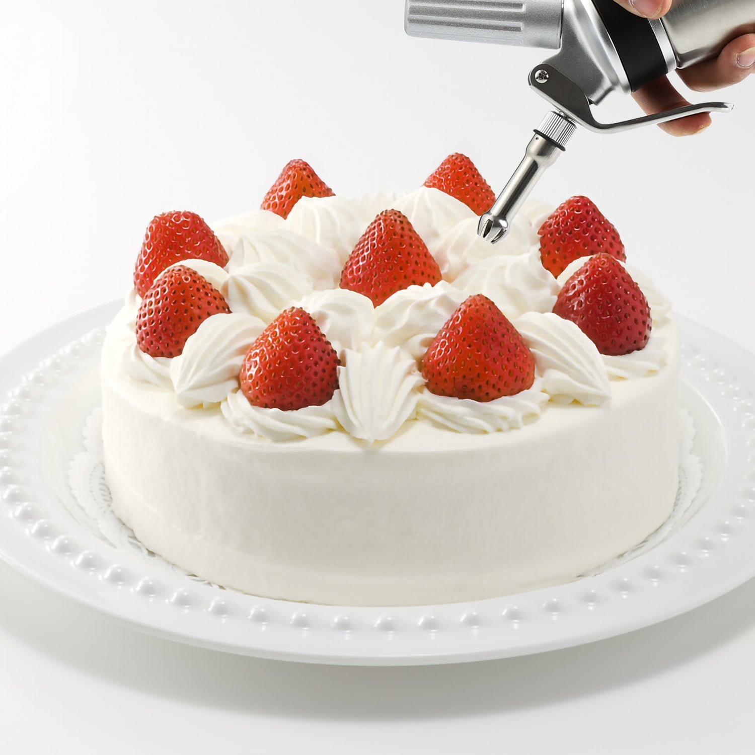 Cosmo Go Sahnespender Edelstahl mit 3 Düsen 500ml