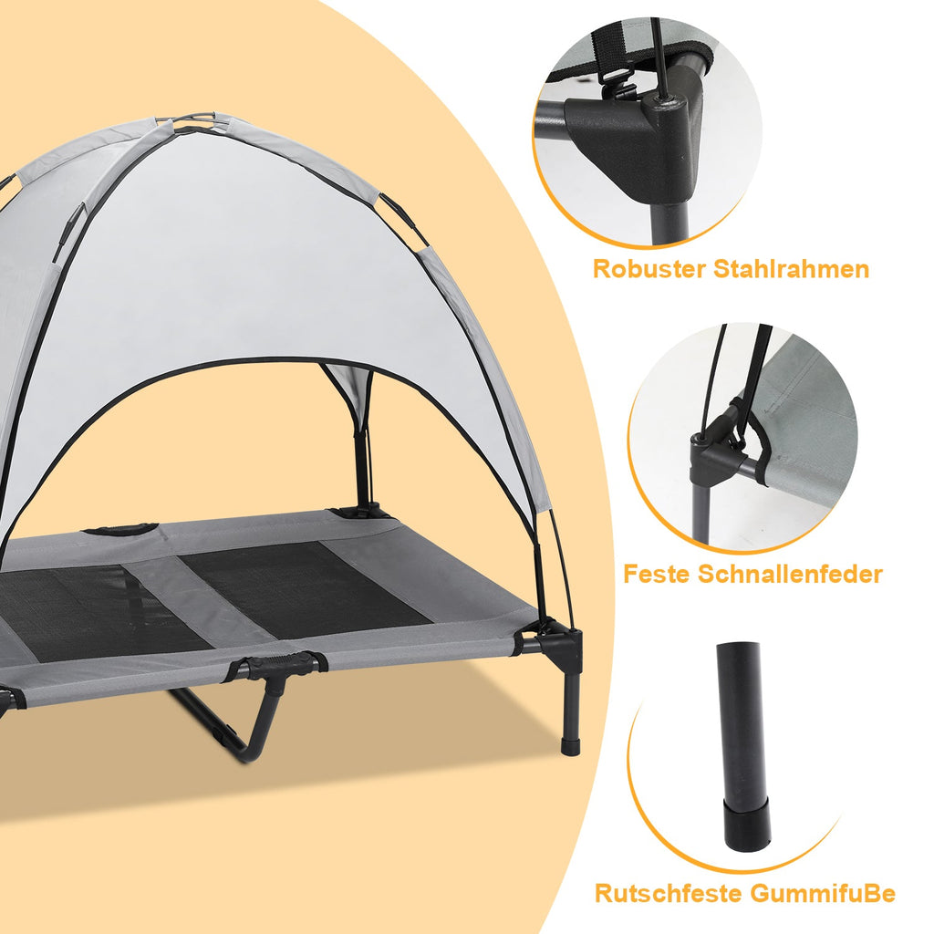 Cosmo Go Haustierbett mit Baldachin für Indoor & Outdoor