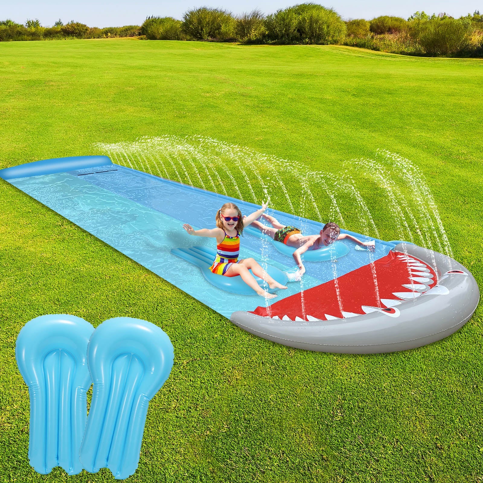 Cosmo Go Kinder Wasserrutsch PVC Rasen Pool